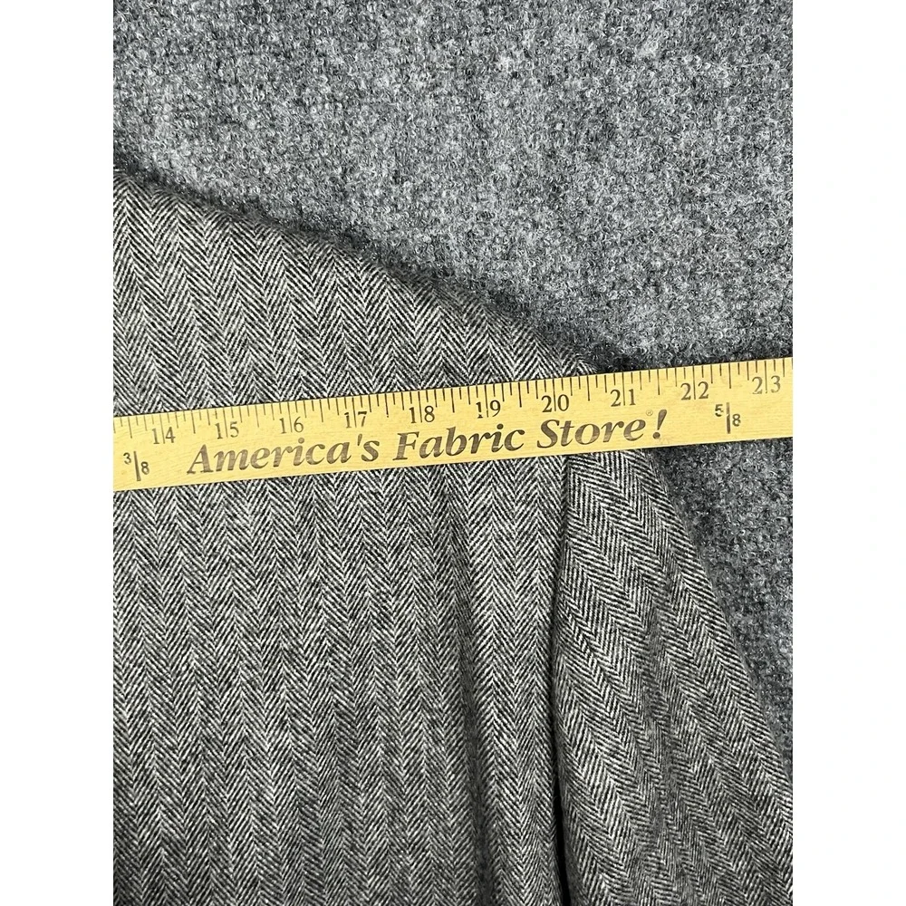 Gianfranco Ruffini Camel Hair Blend Gray Herringbone Sport Coat Blazer Mens 46 L